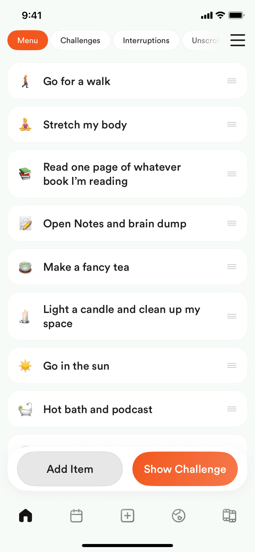 Do Something App Interface