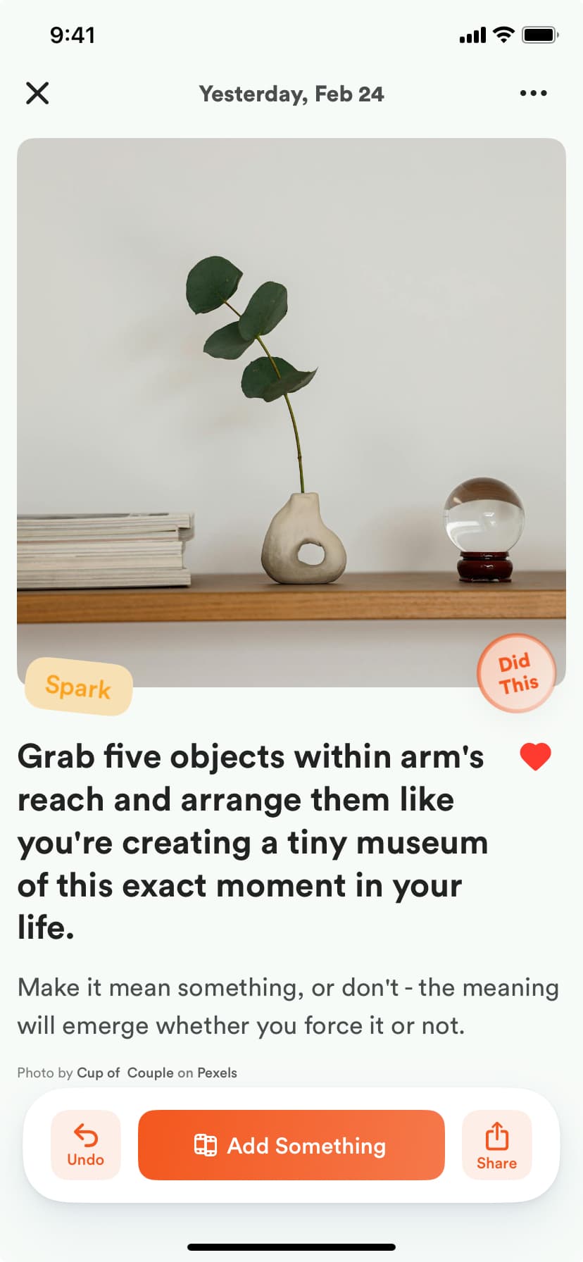 Do Something App Interface